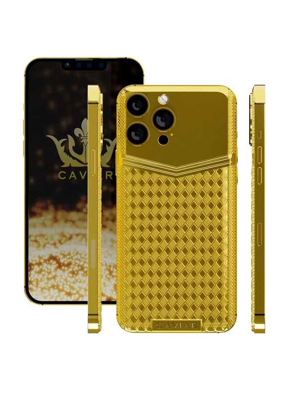 Caviar Luxury 24K Gold Customized iPhone 14 Pro Limited Edition 1 TB , UAE Version
